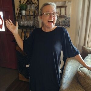 Stylish Black Women's Tunic Top